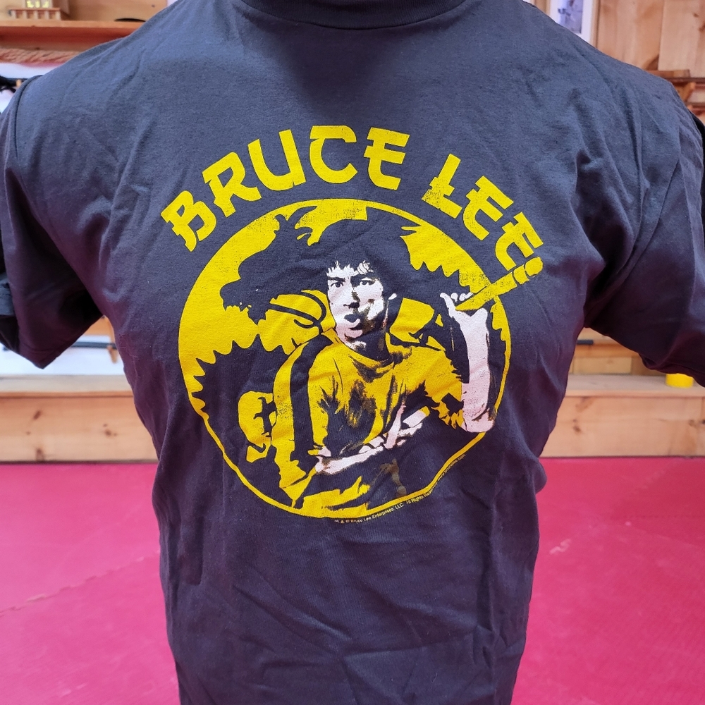 NOS Bruce Lee Tee Brown 100% Cotton XL